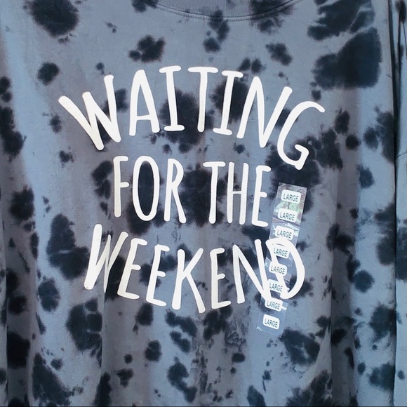 New FREEZE Crop tie dye sweatshirt L gray - Picture 2 of 6